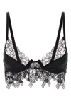 Blumarine Stretch Jersey Bra Lace Detailing In Black