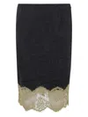 Blumarine Grisaille Skirt In Green