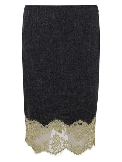 BLUMARINE WOMEN'S GRISAILLE SKIRT