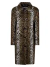 Blumarine Jacquard Prnt Coat In Black