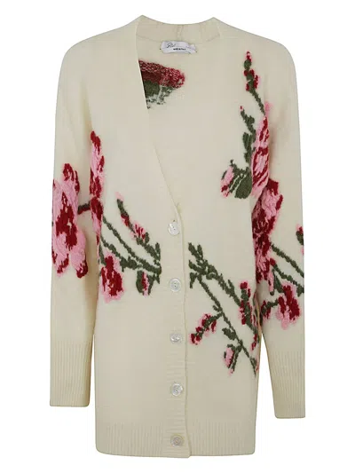 BLUMARINE WOMEN'S MAXI SWEATER DAHLIA CARDIGAN