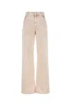 Blumarine Melange Light Pink Stretch Denim Jeans In Pink