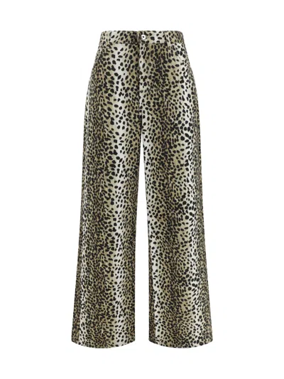 BLUMARINE BLUMARINE WOMEN PRINTED BOYFRIEND JEANS