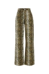 Blumarine Printed Denim Wide-leg Jeans In Multicolor