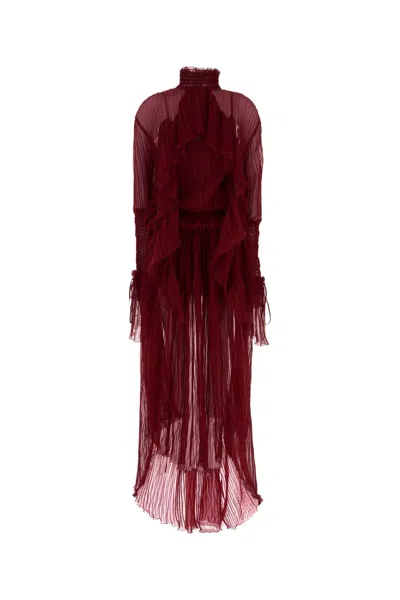 BLUMARINE BLUMARINE WOMEN RED CHIFFON DRESS