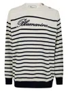 Blumarine Ribbed Crewneck In White