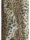 Blumarine Women Silk Chiffon Leopard Shirt In Multicolor