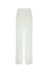 Blumarine Trousers With Front And Back Pockets In White