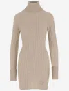 BLUMARINE BLUMARINE WOOL AND CASHMERE KNIT DRESS