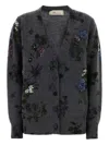 Blumarine Printed Wool Blend Oversize Cardigan In Multi
