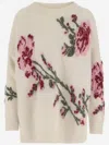 Blumarine Knit Crewneck Sweater In Red