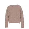 Blumarine Multicolor Mohair Sweatshirt In Gold