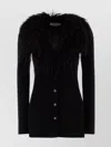 Blumarine Cardigan In Lana Nera Donna In Black