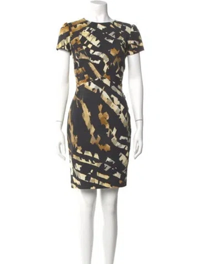 Pre-owned Blumarine Wool Knee-length Dress In Black