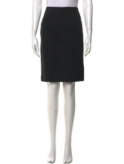 Pre-owned Blumarine Wool Knee-length Skirt In Black