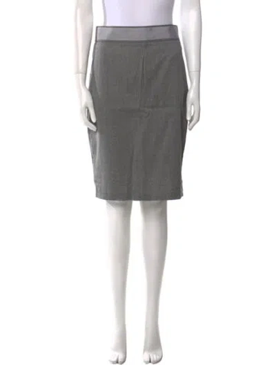 Pre-owned Blumarine Wool Knee-length Skirt In Gray