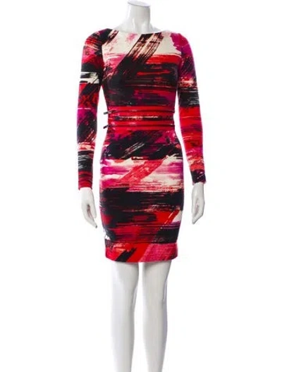 Pre-owned Blumarine Wool Mini Dress In Red