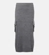 Blumarine Knit Skirt 2g272a N0979 In Gray