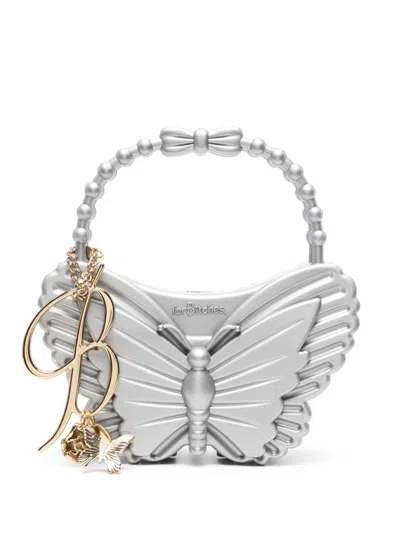 BLUMARINE X FORBITCHES SILVER-TONE BUTTERFLY TOTE BAG