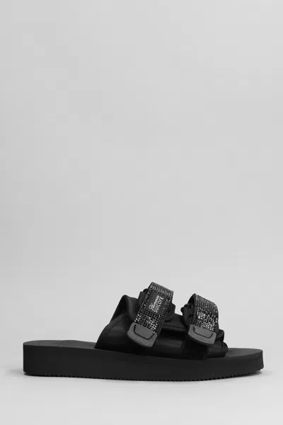 Blumarine X Suicoke Moto Cab Sandals In Black