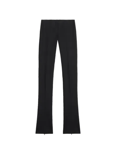 Blumarine Zip-fastening Trousers In Black