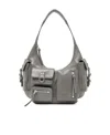 Blumarine Leather Bag With Zip In Gray