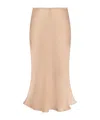 Blumarine Bias-cut Silk Shirt In Nude