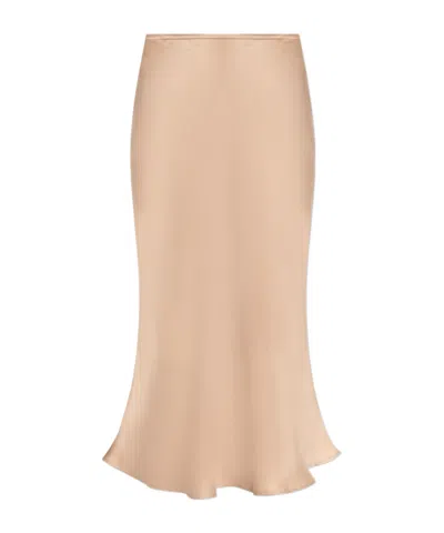 BLUMARINE BIAS-CUT SILK SHIRT