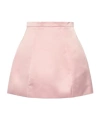 Blumarine Duchesse High-rise Satin Maxi Skirt In Pink