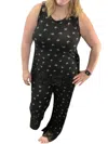 Blumin Butterfly Lounge Set In Black In Black