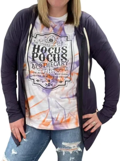 Blumin Skull Laser Cut Detail Back Hoodie In Violet In Purple