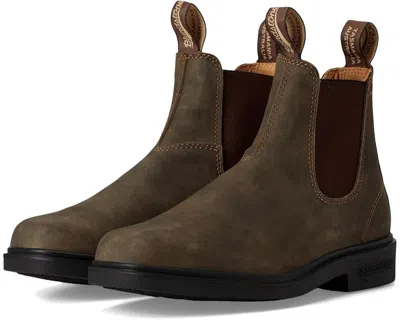 Blundstone 1306 Boots Women's Rustic Brown Leather Ankle Chelsea Jobb325 In Green