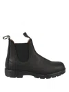 Blundstone 1447 Hammered Leather Booties In Black