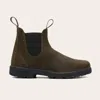 Blundstone Dark Olive 1615 Waxed Suede In Green