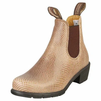 Pre-owned Blundstone 2165 Womens Shell Lizard Chelsea Boots - 7 Uk