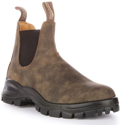 Pre-owned Blundstone 2239 Terrain Impact Protector Leather Ankle Boot Brown Mens Us 7 - 13
