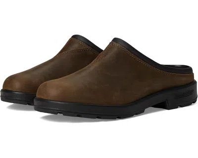 Blundstone 2421 Bl2421 Clog Women's Antique Brown Leather Slip On Shoes Ver425