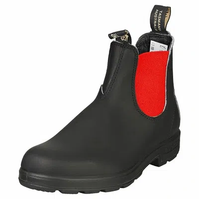 Pre-owned Blundstone 508 Womens Black Red Chelsea Boots - 4 Uk