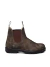 Blundstone Rustic Brown Leather Chelsea Boot With Contrast Stitching In Brown