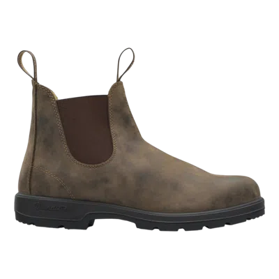 Blundstone 585 Classic Chelsea Boots In Rustic Brown Men In Grey