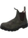 BLUNDSTONE 585 MENS LEATHERED V-CUT ANKLE BOOTS