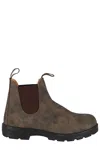 Blundstone Rustic Brown Leather Chelsea Boot With Contrast Stitching In Brown