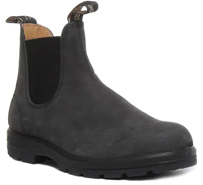 Pre-owned Blundstone 587 Unisex Pull On Leather Chelsea Boots In Black Us Size 4 - 13