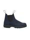 Blundstone Suede Ankle Boot With Elastic Inserts In Black
