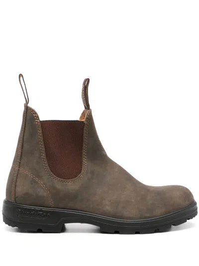 Blundstone Rustic Brown Leather Boots In Multi