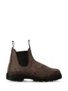 Blundstone Water-repellent Suede Ankle Boot In Dark Olive In Brown & Black