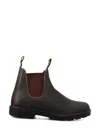 Blundstone Elastic Sided V-cut Ankle Boots In Stout Brown & Brown