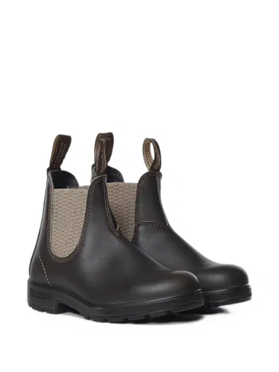 Blundstone Elasticated Side Calf Leather Boots In Black