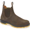 Blundstone Footwear Lugged Chelsea Boot In Rustic Brown/mustard
