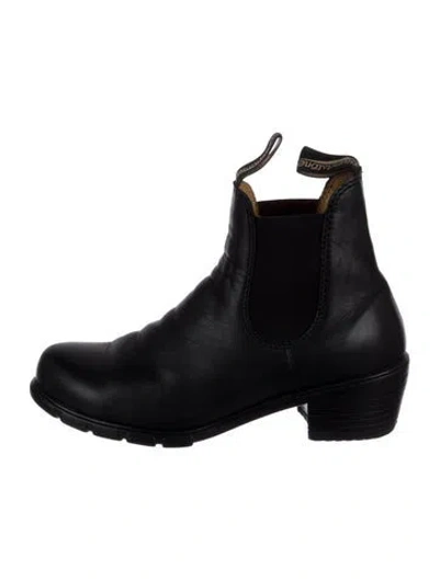 Pre-owned Blundstone Leather Chelsea Boots In Black
